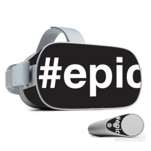 mightyskins skin compatible with oculus go mobile vr - epic | protective, durable, and unique vinyl decal wrap cover | easy to apply, remove, and change styles | made in the usa