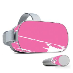 MightySkins Skin Compatible with Oculus Go Mobile VR - Pink Paint Roller | Protective, Durable, and Unique Vinyl Decal wrap Cover | Easy to Apply, Remove, and Change Styles | Made in The USA