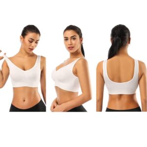 BESTENA Comfort Bra, 2 Pack Seamless Removable Pads Sleep Bras, Yoga Bra, Sports Bras for Women