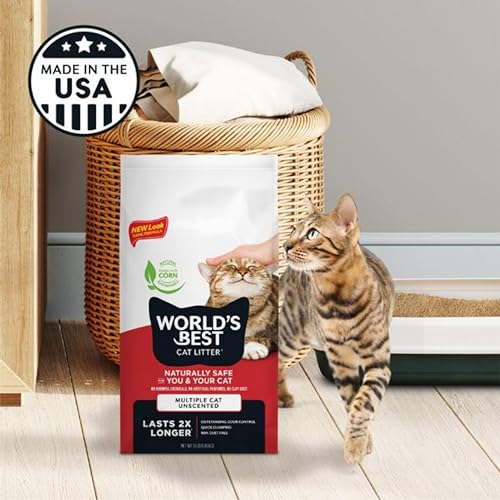 WORLD'S BEST CAT LITTER Multiple Cat Unscented 15 Pounds