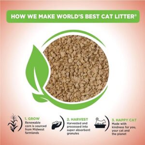 WORLD'S BEST CAT LITTER Multiple Cat Unscented 15 Pounds