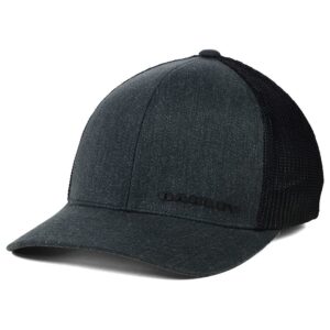 oakley indy stretch-fitted grey cap l/x