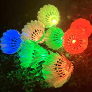 Inngree LED Badminton, [10 Pack] Colourful Shuttlecock Dark Night Goose Feather Glow Birdies Lighting Outdoor Indoor Sport Activities(10PCS)