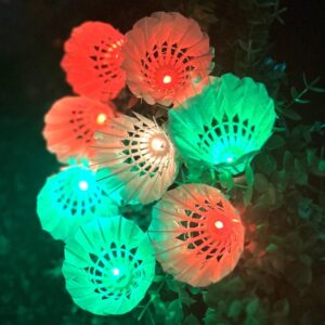 Inngree LED Badminton, [10 Pack] Colourful Shuttlecock Dark Night Goose Feather Glow Birdies Lighting Outdoor Indoor Sport Activities(10PCS)