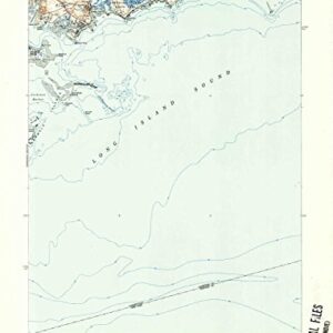 YellowMaps Sherwood Point CT topo map, 1:31680 Scale, 7.5 X 7.5 Minute, Historical, 1951, Updated 1952, 20.9 x 15.9 in - Paper