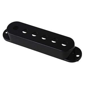 Lovermusic Black Electric Guitar Single Coil Pickup Covers,Guitar Pickup Cover Accessories (1 PCS of 50mm & 2 PCS of 52mm)