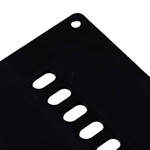 lovermusic Black Guitar Tremolo Spring Cover 6 Hole Cover Plate Accessories Replacement for Electric Guitar