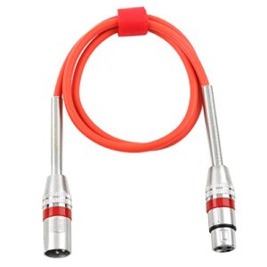 Disino 6 Pack Multi-Color XLR Patch Cables, 3-Pin Balanced XLR Male to Female Microphone Cable Mic Cords - 3.3 feet/1 Meter