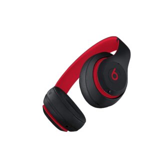 Beats Studio3 Wireless Noise Cancelling On-Ear Headphones - Apple W1 Headphone Chip, Class 1 Bluetooth, Active Noise Cancelling, 22 Hours Of Listening Time - Defiant Black-Red (Previous Model)