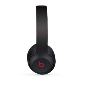 Beats Studio3 Wireless Noise Cancelling On-Ear Headphones - Apple W1 Headphone Chip, Class 1 Bluetooth, Active Noise Cancelling, 22 Hours Of Listening Time - Defiant Black-Red (Previous Model)