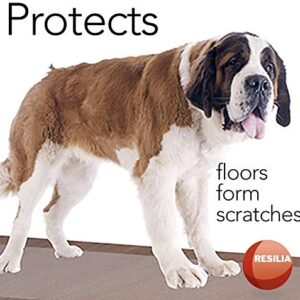 RESILIA Premium Floor Protector for Hardwood Floors – Easy-to-Clean, Heavy Duty Plastic Vinyl, Clear American Modern, 27 Inches x 25 Feet, for Hallway, Living or Dining Room Use