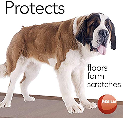 RESILIA Premium Floor Protector for Hardwood Floors – Easy-to-Clean, Heavy Duty Plastic Vinyl, Clear American Modern, 27 Inches x 25 Feet, for Hallway, Living or Dining Room Use