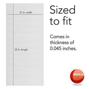 RESILIA Premium Floor Protector for Hardwood Floors – Easy-to-Clean, Heavy Duty Plastic Vinyl, Clear American Modern, 27 Inches x 25 Feet, for Hallway, Living or Dining Room Use