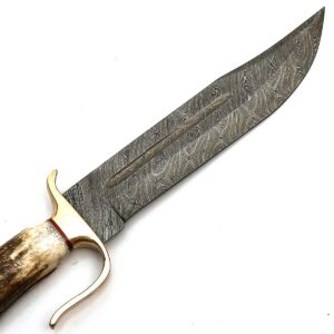 PAL 2000 KNIVES HUN-9192 Handmade Damascus Steel 15 Inches Hunting Knife With Sheath