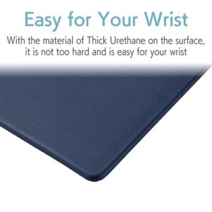 ELECOM Soft Leather Mouse Pad Large Size/PU Leather/Anti Skid/Soft/Precise Control Navy MP-SL02NV