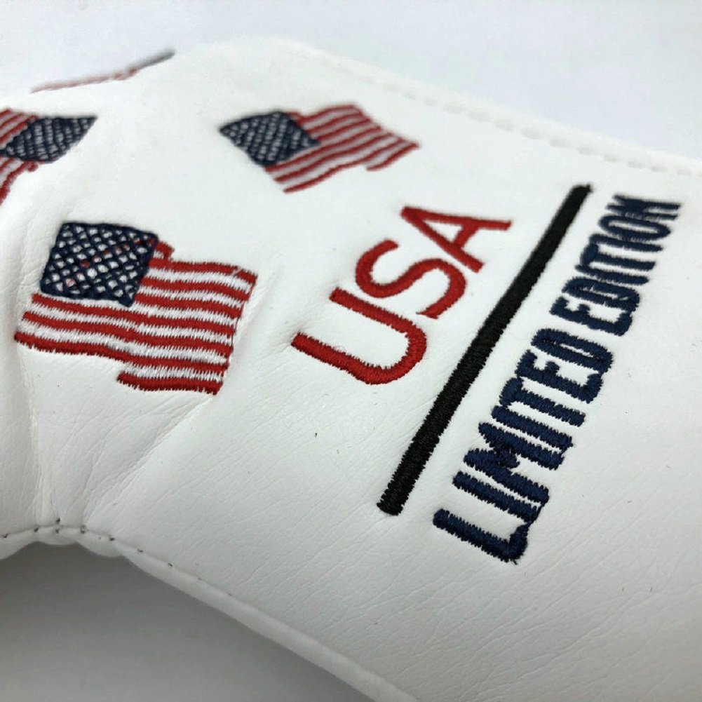 DNYAN USA Flag Limited Edition Golf Club Putter Head Covers Headcover for Scotty Cameron Odyssey Blade Callaway Taylormade Titleist Ping Mizuno