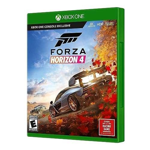 Forza Horizon 4 Xbox One - Xbox One supported - ESRB Rated E (Everyone) - Racing Game - Collect over 450 cars - Race. Stunt. Create. Explore - Xbox One X Enhanced