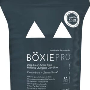 Boxie® Probiotic 40 Day Natural Odor Control Cat Litter, 16lb Clumping Clay Kitty Litter