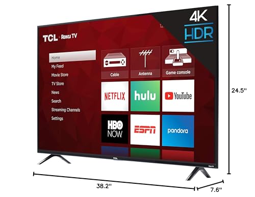 TCL 43S425 43 Inch 4K Ultra HD Smart ROKU LED TV (2018)