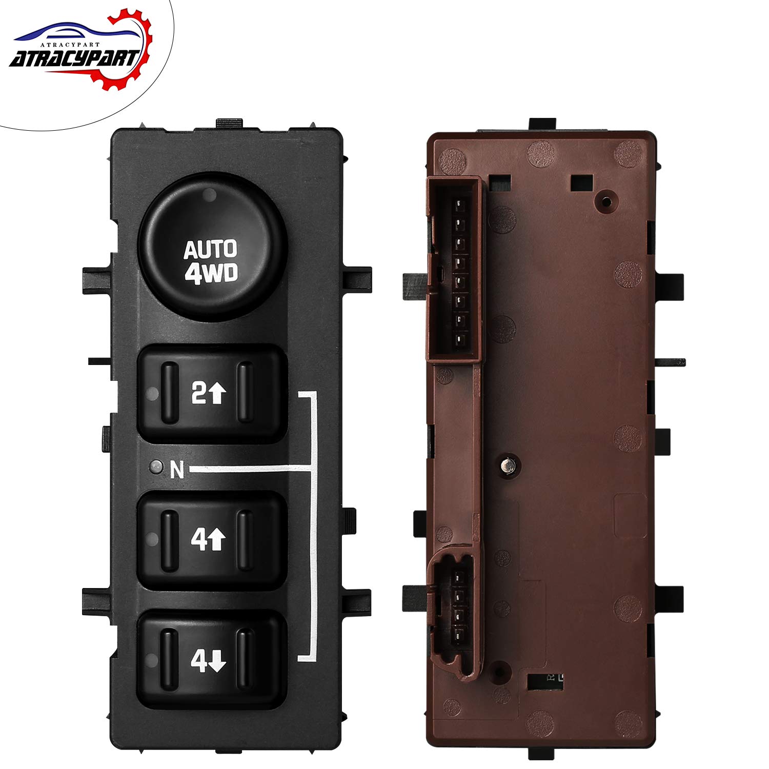 4x4 Switch 4WD Wheel Drive Switch for | 2003-2007 Chevy Silverado Suburban Avalanche Tahoe, GMC Sierra Yukon, Cadillac Escalade | Replaces OE# 19259313, 901-072