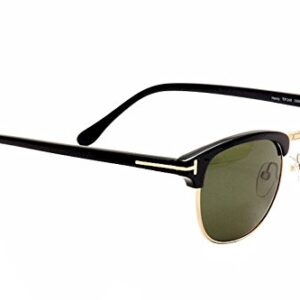 Tom Ford Sunglasses - Henry / Frame: Shiny Black with Rose Gold Lens: Grey Gradient