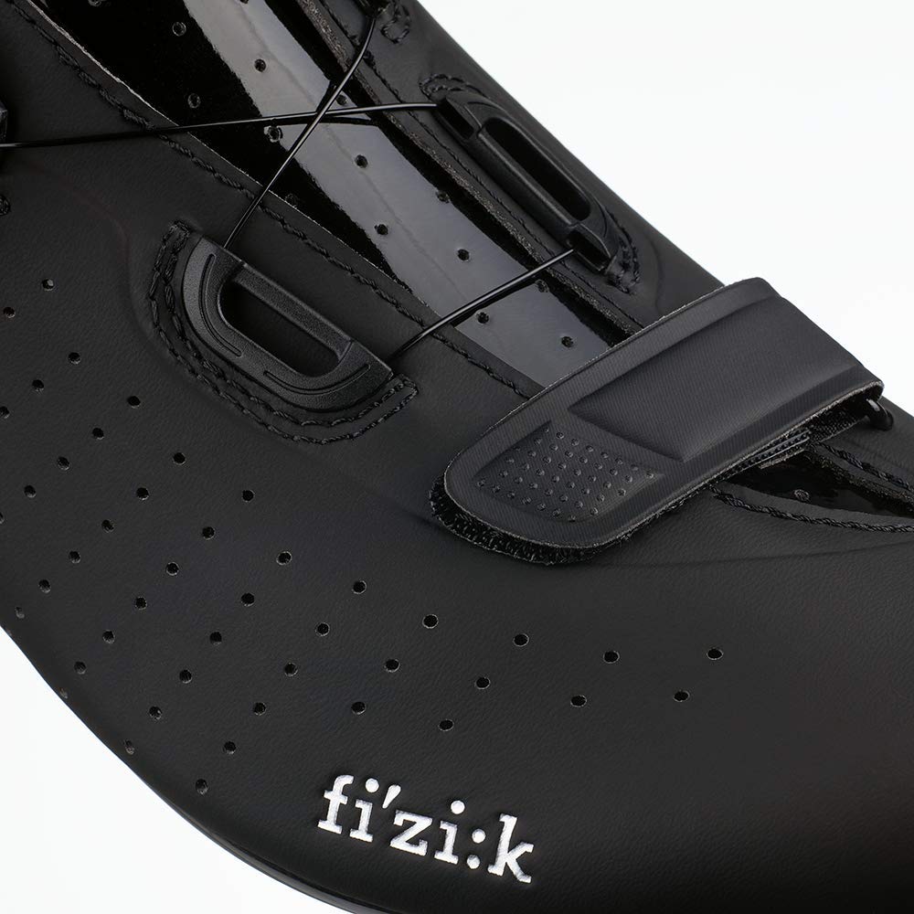 Fizik unisex adult Tempo Powerstrap Cycling Shoe, Black/Black, 10 - 10.5 US