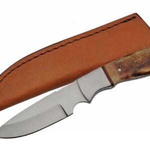 SZCO Supplies Colored Bone Handle Hunting Knife