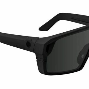 SPY Monolith Sunglasses Matte Black with Happy Gray Green Polar Black Spectra Mirror Lens