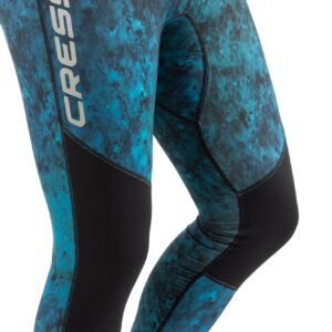 Cressi Hunter Rash Guard Pants, Camo Blue, XL