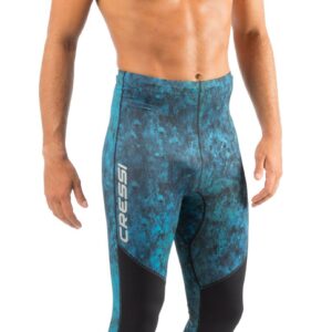 Cressi Hunter Rash Guard Pants, Camo Blue, XL