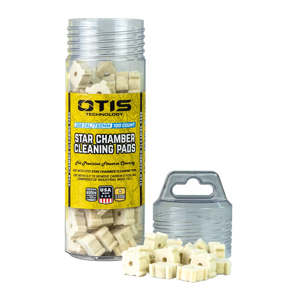 Otis Technology .308Cal/7.62mm Star Chamber Cleaning Pads, Multi, one Size