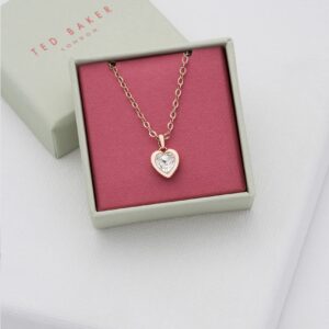 Ted Baker London Hannela Crystal Heart Pendant Necklace for Women