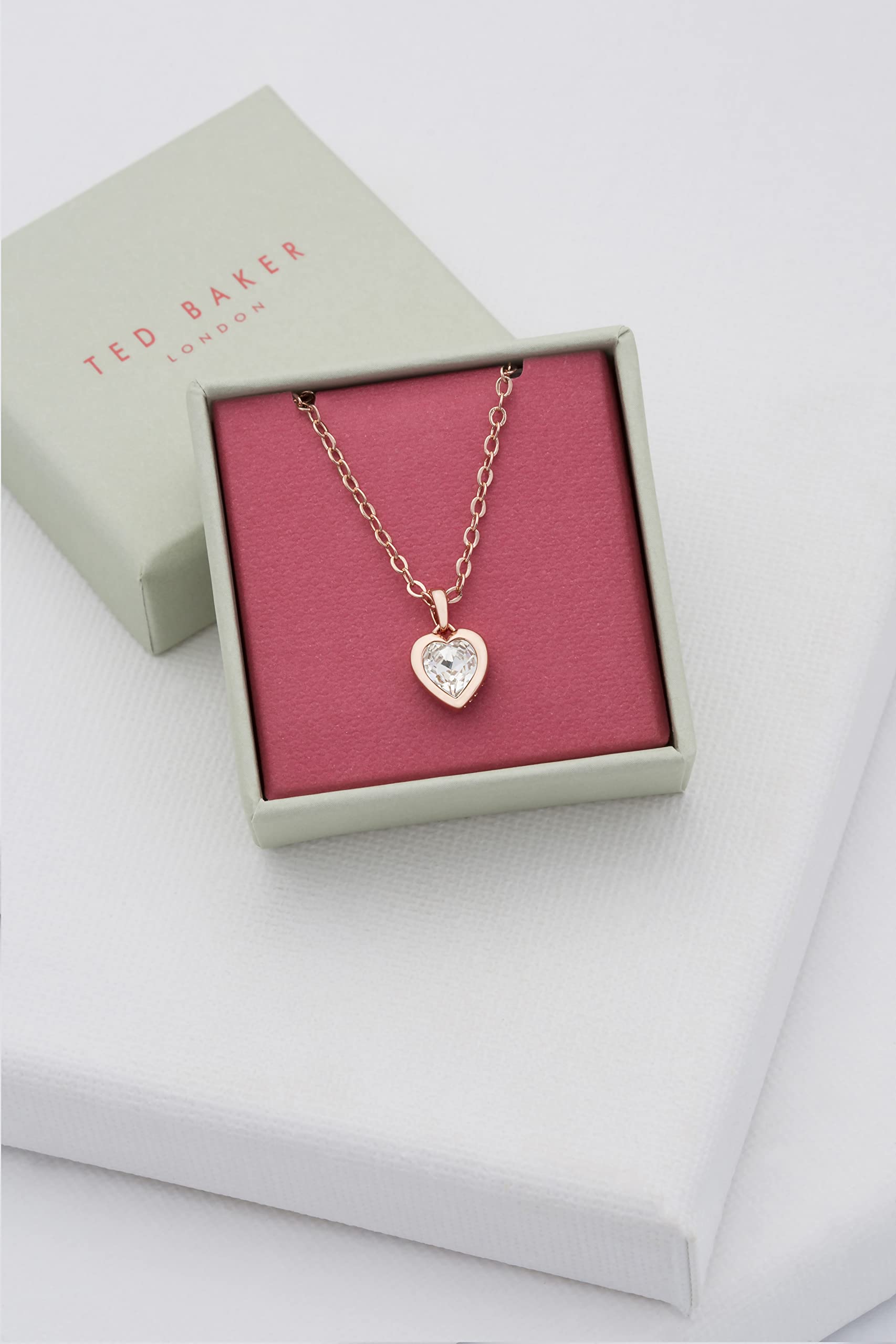 Ted Baker London Hannela Crystal Heart Pendant Necklace for Women