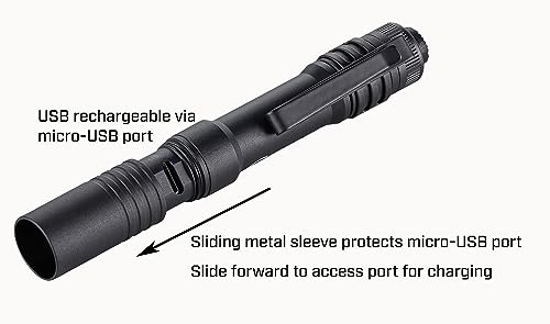 Streamlight 66608 MicroStream 250-Lumen EDC Ultra-Compact Flashlight with USB Rechargeable Battery, Clear Retail Packaging, Coyote