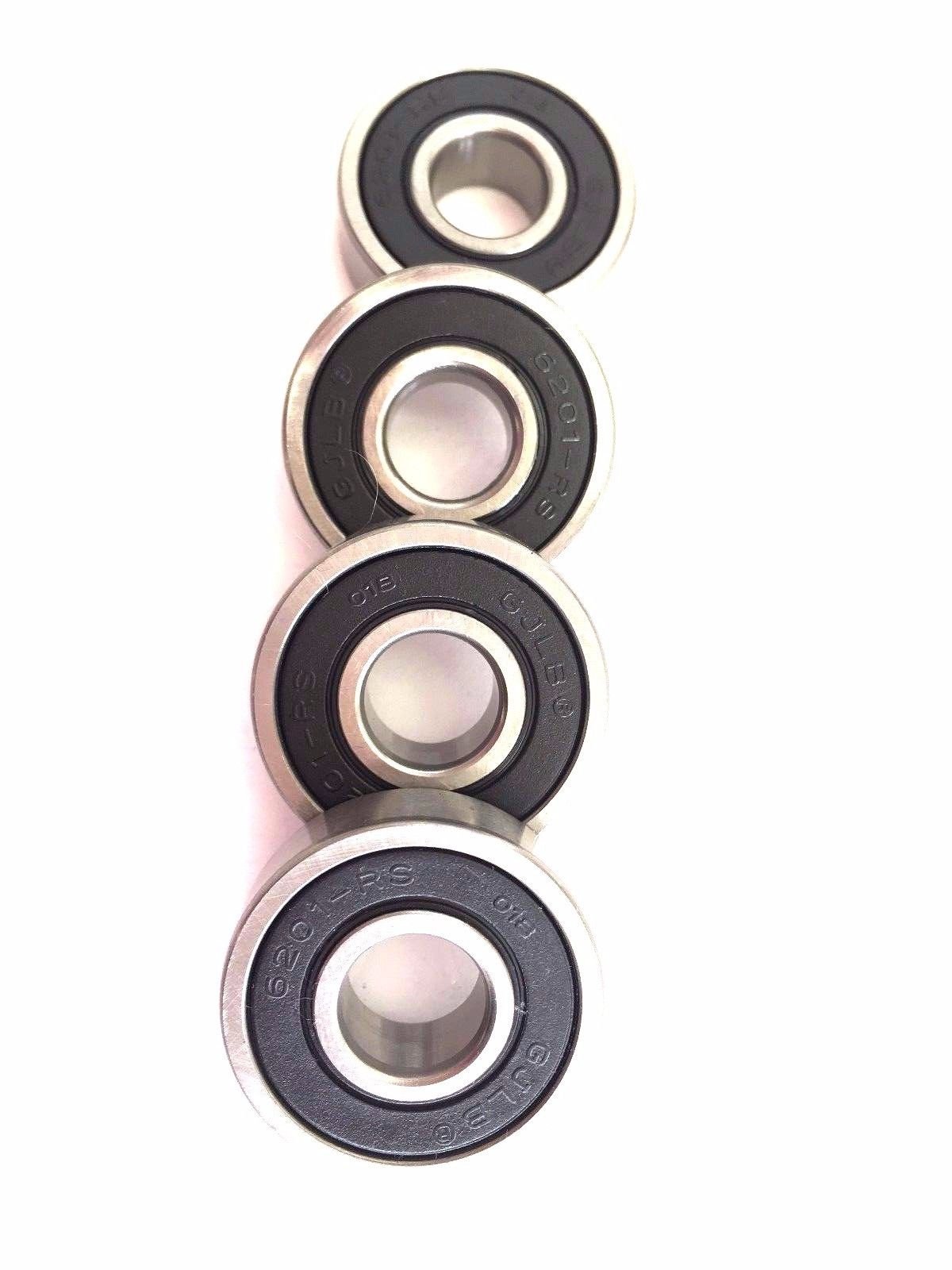 Set of 4 Wheel Bearings 6201-Rs Fits 97cc Baja Doodlebug & Motovox Mbx10