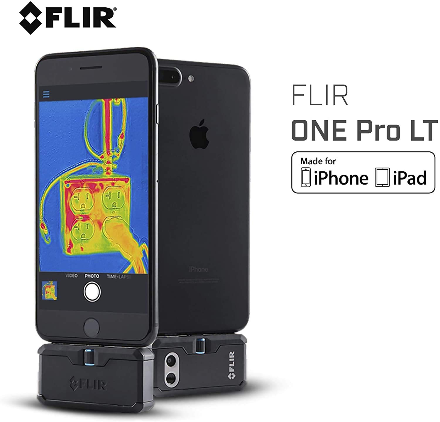 FLIR ONE Pro LT - High resolution Thermal Imaging Camera for iOS Smartphones (iPhone w/Lightning Port Only)