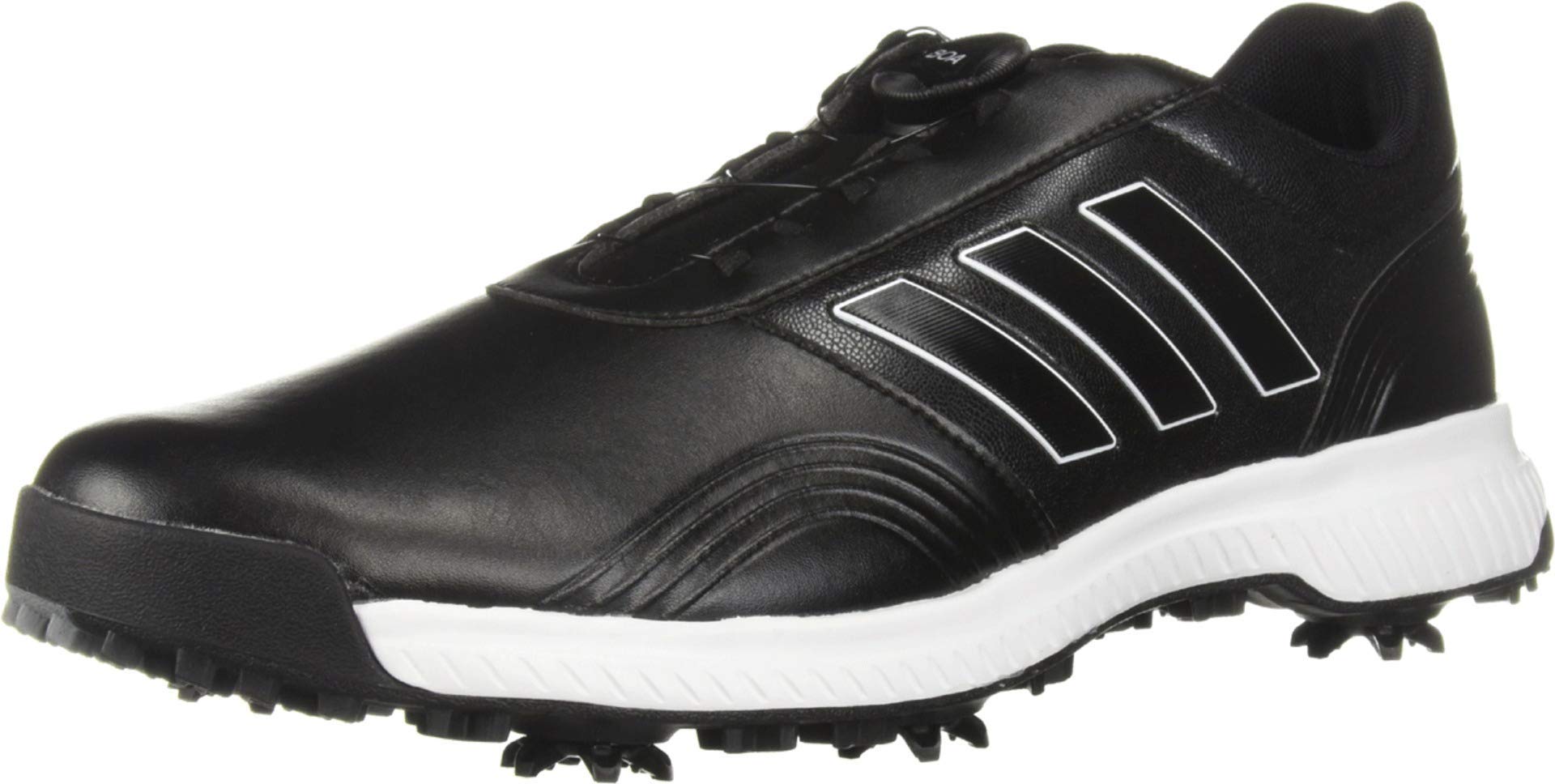 adidas mens Cp Traxion Boa Golf Shoe, Core Black/Ftwr White/Silver Metallic, 9.5 US