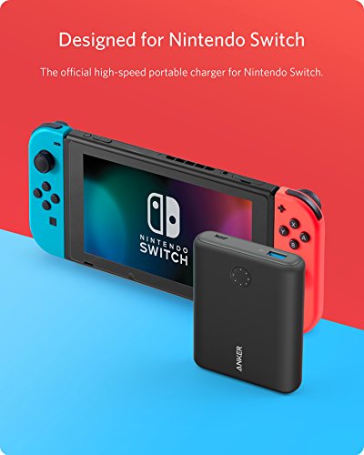 [Power Delivery] Anker PowerCore 13400 Nintendo Switch Edition, The Official 13400mAh Portable Charger for Nintendo Switch, for use with iPhone X/8, USB-C MacBooks, and More