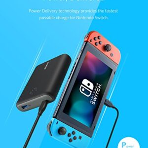 [Power Delivery] Anker PowerCore 13400 Nintendo Switch Edition, The Official 13400mAh Portable Charger for Nintendo Switch, for use with iPhone X/8, USB-C MacBooks, and More