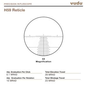 EOTECH Vudu 5-25x50mm Precision Rifle Scope