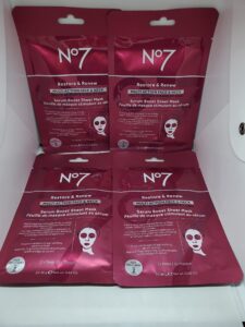 no7 restore & renew face & neck multi action serum boost sheet masks