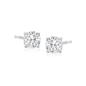 Ross-Simons 14k White Gold Diamond Stud Earrings I-J Color / I2-I3 Clarity