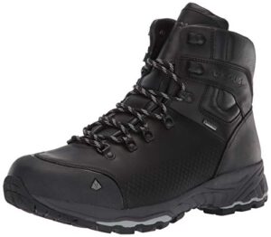 vasque mens st. elias fg gtx full-grain leather gore-tex waterproof hiking shoe, jet black, 7 us