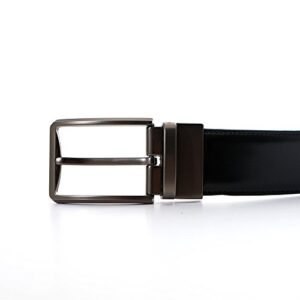 Casual black Leather belt Dress belts jeans belts for men big and tall work belt (Black/brown, Waist Size:50"--60")