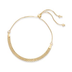 Ross-Simons 14kt Yellow Gold Bismark-Link Bolo Bracelet