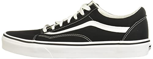 Vans Men's Old Skool Sneaker (10, (Canvas) Black/True White, numeric_10)