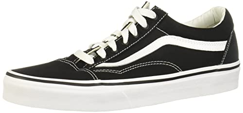 Vans Men's Old Skool Sneaker (10, (Canvas) Black/True White, numeric_10)