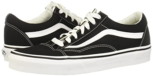 Vans Men's Old Skool Sneaker (10, (Canvas) Black/True White, numeric_10)