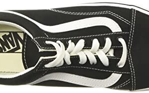 Vans Men's Old Skool Sneaker (10, (Canvas) Black/True White, numeric_10)