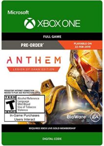 anthem - legion of dawn edition - xbox one [digital code]